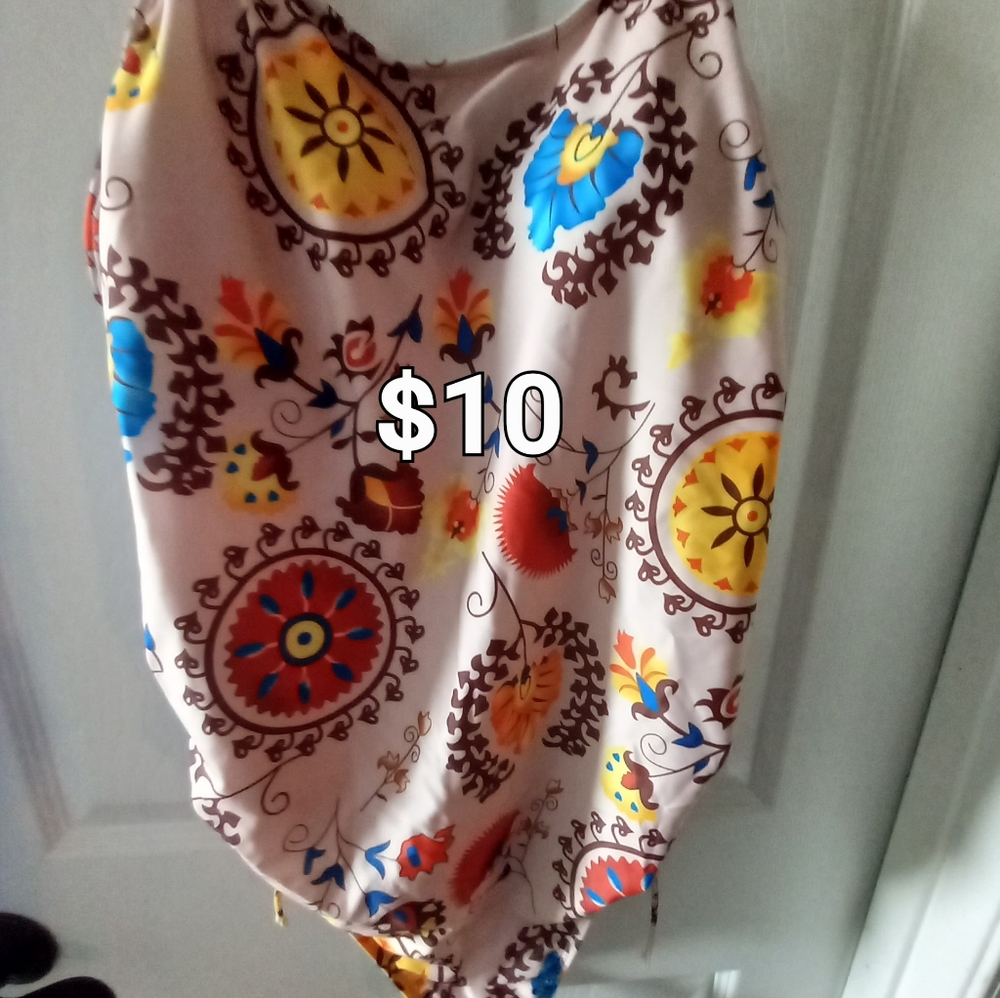 Paisley print one peice bathing suit